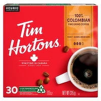 Tim Hortons - Colombian Coffee K-Cups, Dark Medium Roast, 30 Each