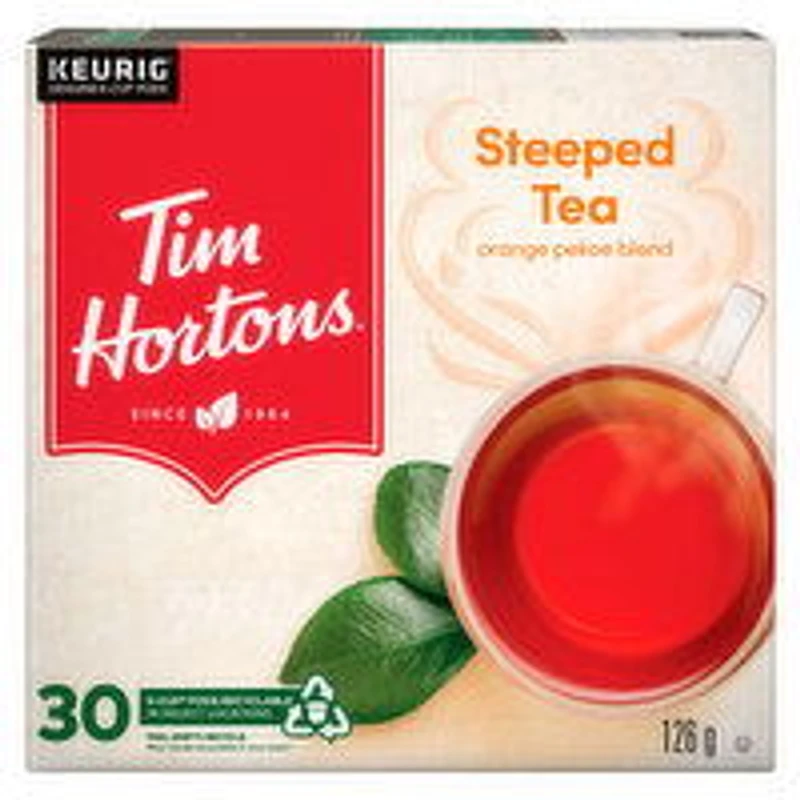 Tim Hortons - Steeped Tea K-Cups, Orange Pekoe Blend, 30 Each