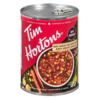 Tim Hortons - Beef, Barley and Vegetable Soup., 540 Millilitre