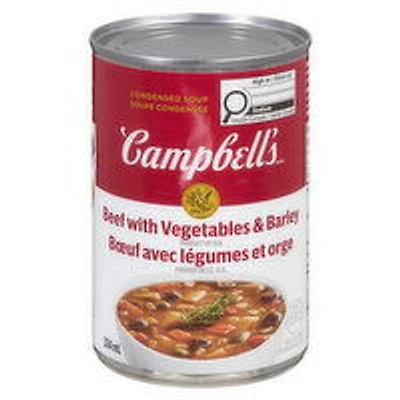 Campbell's - Beef with Vegetables & Barley Soup, 284 Millilitre