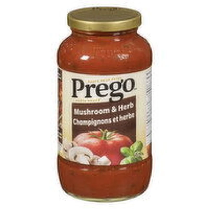 Prego - Pasta Sauce - Mushroom & Herb, 645 Millilitre