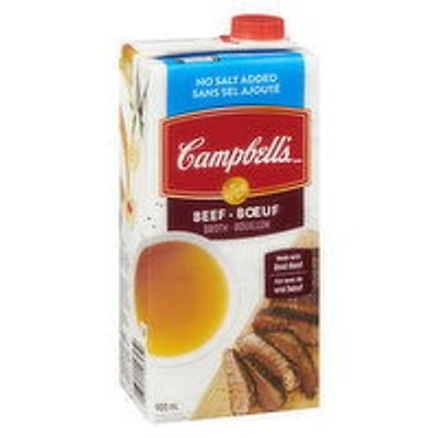 Campbell's - Beef Broth - No Salt Added, 900 Millilitre