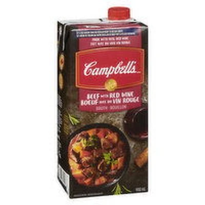 Campbell's - Beef Broth With Red Wine - 30% Less Sodium, 900 Millilitre