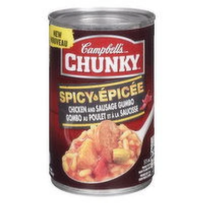 Campbell's - Chunky Chicken & Sausage Gumbo Soup, Spicy, 515 Millilitre