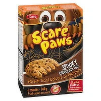 Dare - Scare Paws - Spooky Chocolate Chip, 6 Each