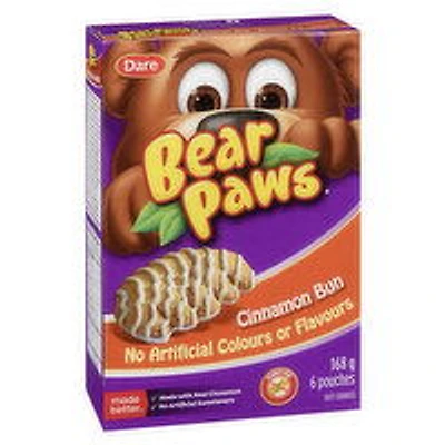 Dare - Bear Paws Soft Cookies, Cinnamon Bun 6 Pack, 168 Gram