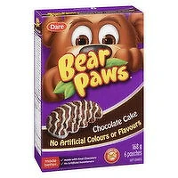Dare - Bear Paws Soft Cookies, Chocolate Cake 6 Pack, 168 Gram