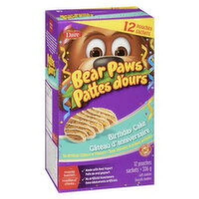 Dare - Bear Paws - Birthday Cake Cookies, 12 Each