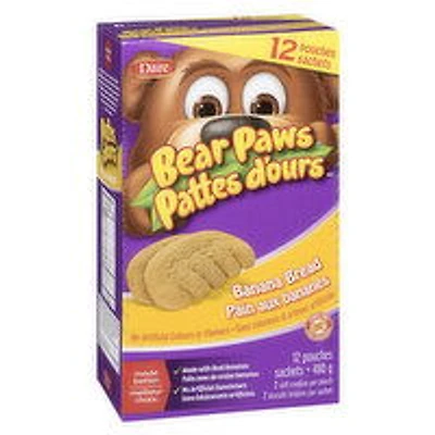 Dare - Bear Paws - Banana Bread Cookies, 12 Each