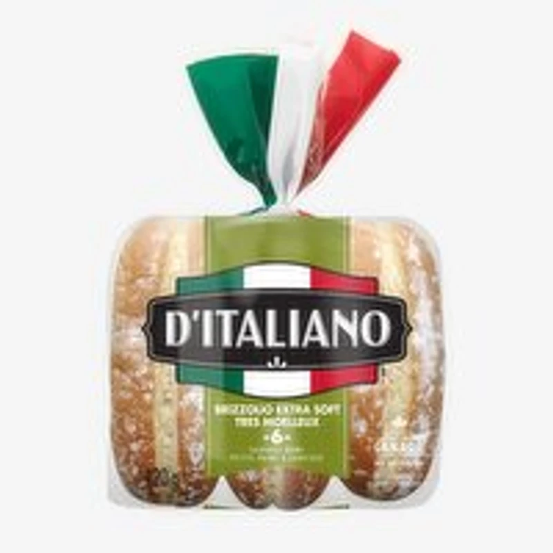 D Italiano - Brizzolio Sausage Buns, 6 Each