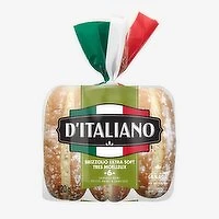 D Italiano - Brizzolio Sausage Buns, 6 Each