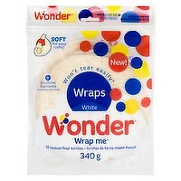 Wonder - Flour Tortillas, Medium 10 Pack, 340 Gram
