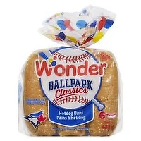Wonder - Ballpark Classics Hotdog Buns, 6 Packs, 432 Gram