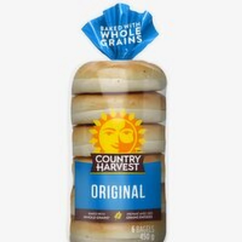 Country Harvest - Original Bagels, 6 Each