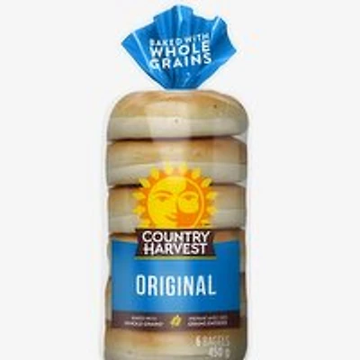 Country Harvest - Original Bagels, 6 Each