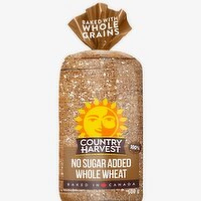 Country Harvest - No Sugar Added White with Whole Grains Bread, 600 Gram