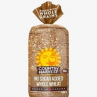 Country Harvest - No Sugar Added White with Whole Grains Bread, 600 Gram