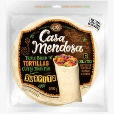 Casa Mendosa - Burrito XL Tortillas, 6 Each