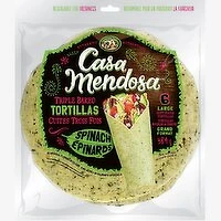 Casa Mendosa - Spinach Large Tortillas, 384 Gram
