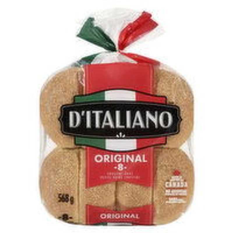 D'Italiano - Original Crustini Buns, 8 Each
