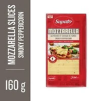 Saputo - Smoky Peppercorn Sliced Mozzarella Cheese, 160 Gram