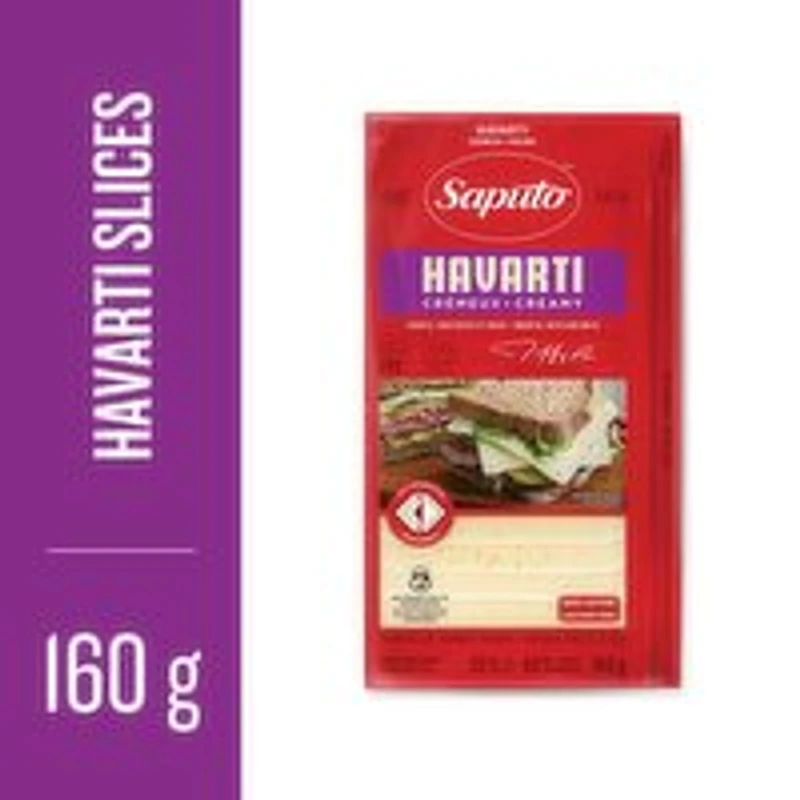 Saputo - Cheese - Havarti Slices, 160 Gram