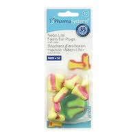 Pharmasystems - P/S Ear Plugs Foam Neon Lite, 12 Each