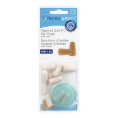 Pharmasystems - P/S EAR PLUG TAPERED SOFT FIT TAN, 10 Each
