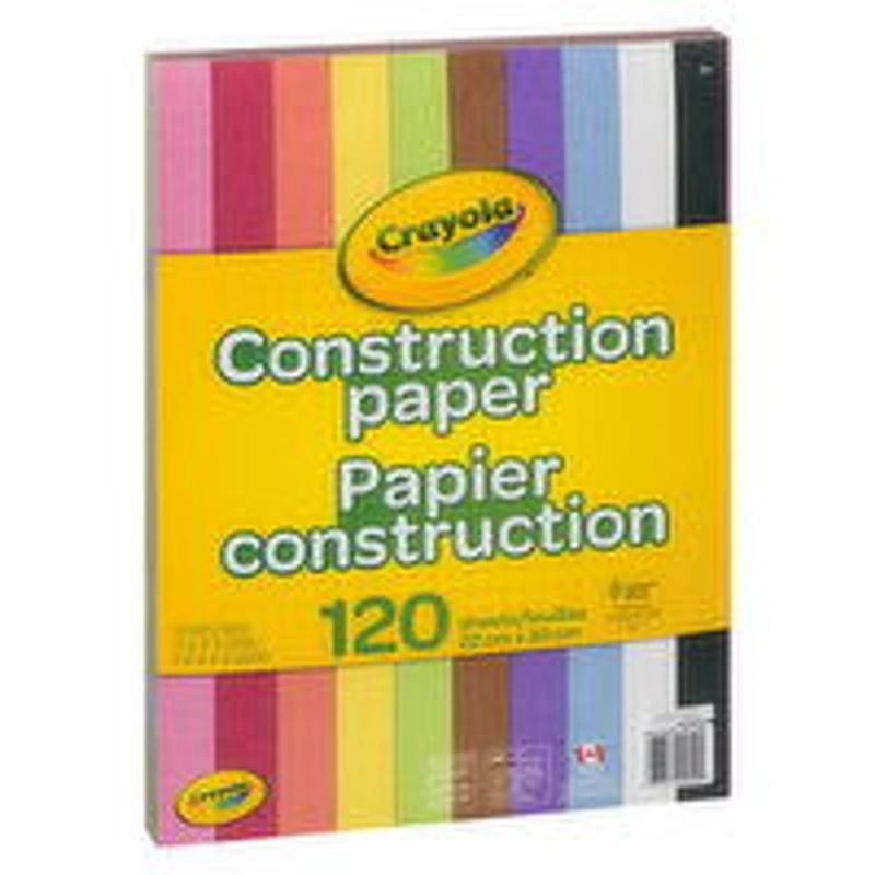 Crayola - Construction Paper 120 Sheets, 1 Each