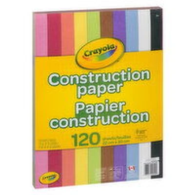 Crayola - Construction Paper 120 Sheets, 1 Each