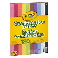 Crayola - Construction Paper 120 Sheets, 1 Each