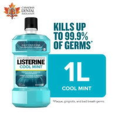 Listerine - Cool Mint Mouthwash, 1 Litre