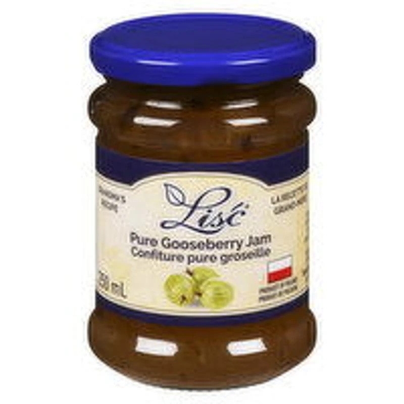 Lisc - Pure Gooseberry Jam, 250 Millilitre