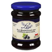 Lisc - Pure Blackcurrant Jam, 250 Millilitre