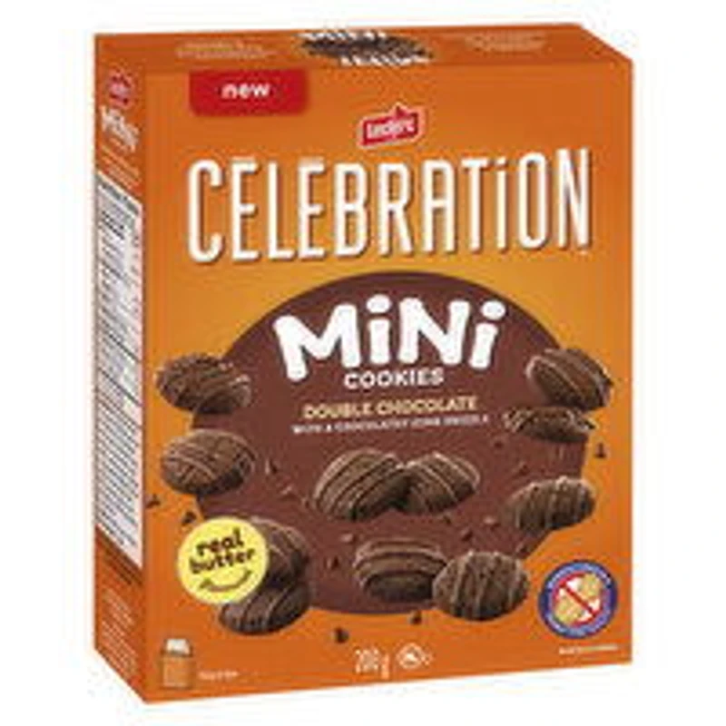 Leclerc - Celebration Mini Double Chocolate Cookies, 200 Gram
