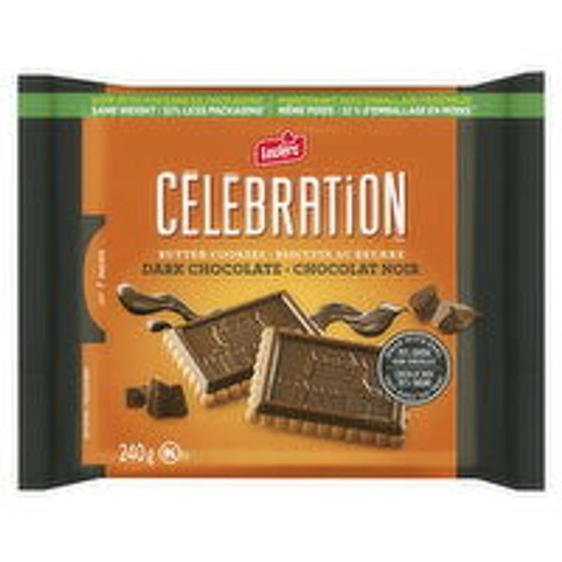 Leclerc - Celebration Dark Chocolate Butter Cookies, 240 Gram