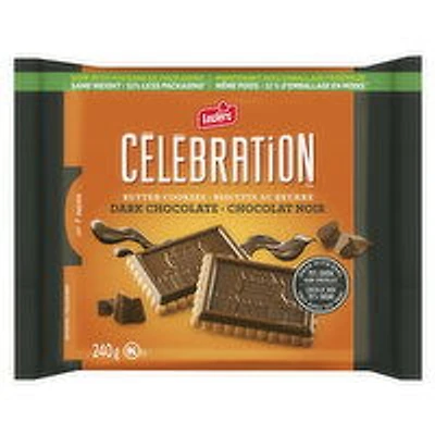 Leclerc - Celebration Dark Chocolate Butter Cookies, 240 Gram