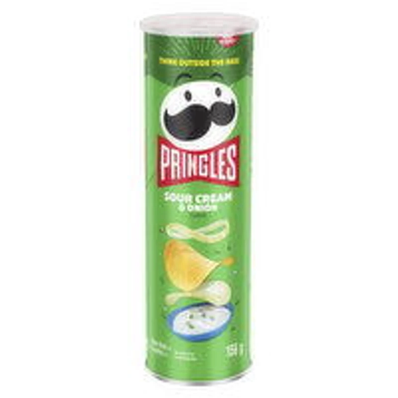 Pringles - Potato Chips Sour Cream & Onion, 156 Gram