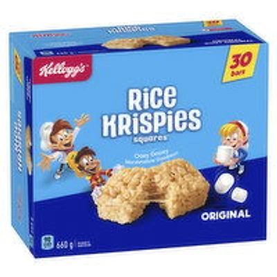 Kellogg's - Rice Krispies Squares Original, 30 Each