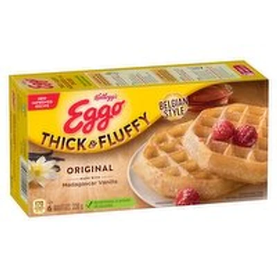 Kellogg's - Eggo Thick & Fluffy Belgian Style Original Frozen Waffles, 330 Gram