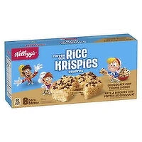 Kellogg's - Rice Krispies Squares, Chocolate Chip Cookie Dough, 8 Each