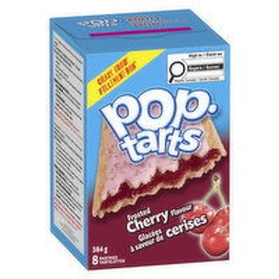 Kellogg's - Pop-Tarts Frosted Cherry Flavour, 8 Pack, 384 Gram