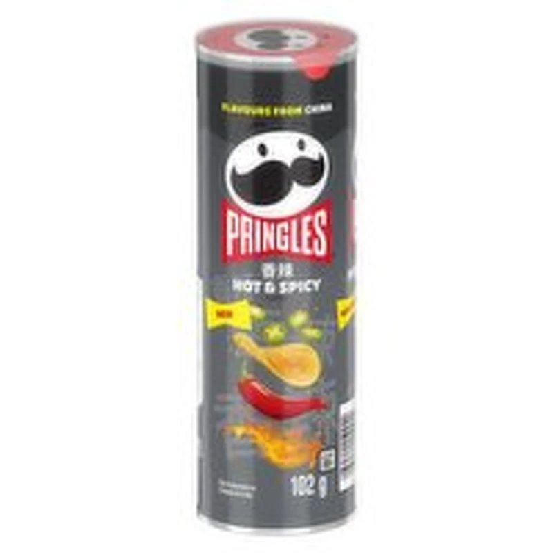 PRINGLES - Hot Spicy Potato Chips, 102 Gram