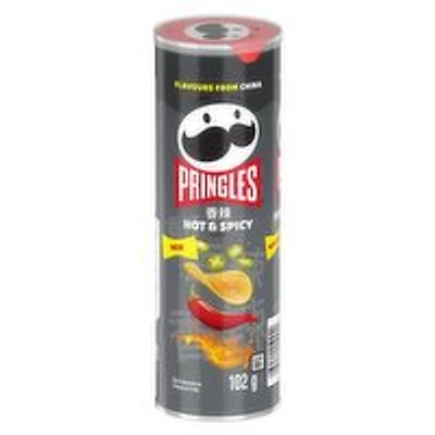 PRINGLES - Hot Spicy Potato Chips, 102 Gram