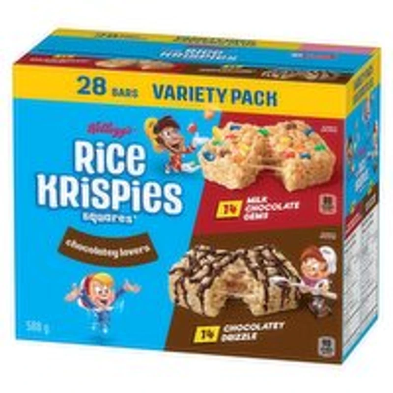 Kelloggs - Rice Krispies Bars 2 Flavor Variety Pack, 588 Gram
