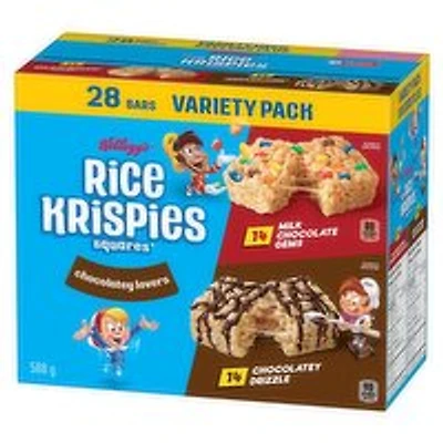 Kelloggs - Rice Krispies Bars 2 Flavor Variety Pack, 588 Gram