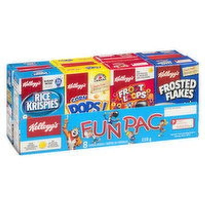 Kellogg's - Fun Pac Cereal, 8 Each