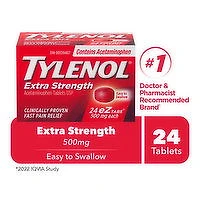 Tylenol - Extra Strength eZTabs, 24 Each