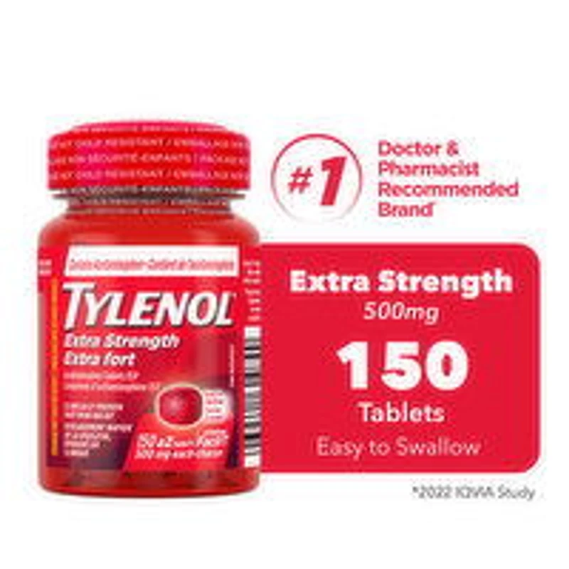 Tylenol - Extra Strength eZTabs, 150 Each