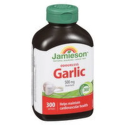 Jamieson - Odorless Garlic 500mg, 300 Each